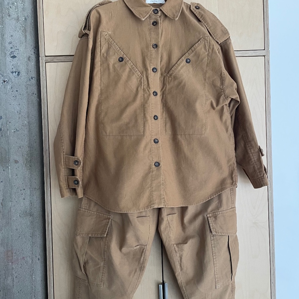 Maria Cher Co-ord Set in Khaki